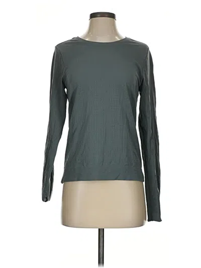 Pre-owned Athleta Long Sleeve T-shirt In Gray