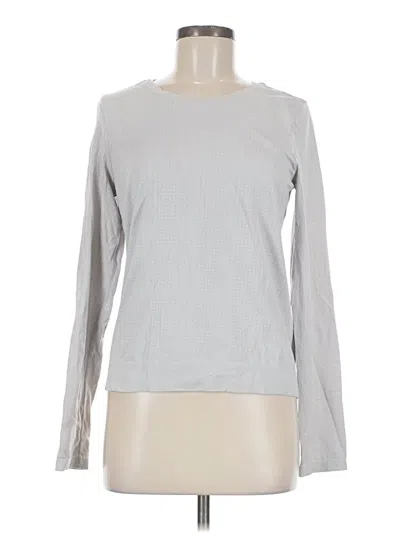 Pre-owned Athleta Long Sleeve T-shirt In Gray