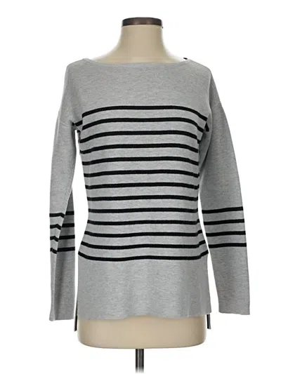 Pre-owned Athleta Long Sleeve T-shirt In Gray