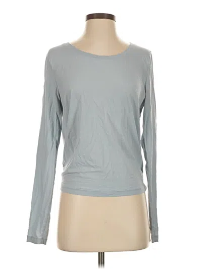 Pre-owned Athleta Long Sleeve T-shirt In Gray