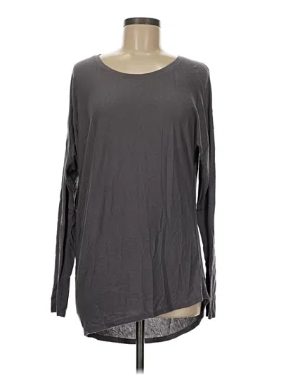 Pre-owned Athleta Long Sleeve T-shirt In Gray