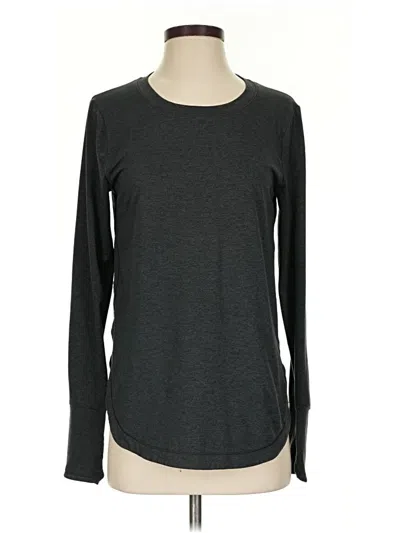 Pre-owned Athleta Long Sleeve T-shirt In Gray
