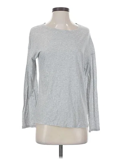 Pre-owned Athleta Long Sleeve T-shirt In Gray