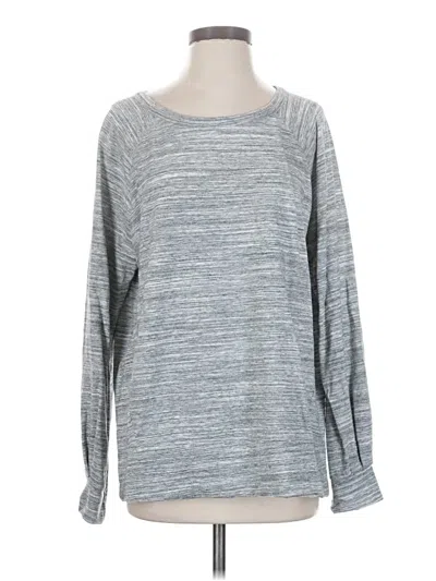 Pre-owned Athleta Long Sleeve T-shirt In Gray
