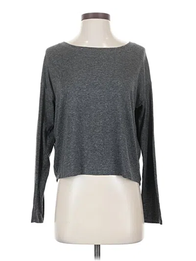 Pre-owned Athleta Long Sleeve T-shirt In Gray