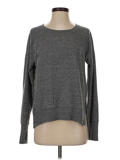 Pre-owned Athleta Long Sleeve T-shirt In Gray
