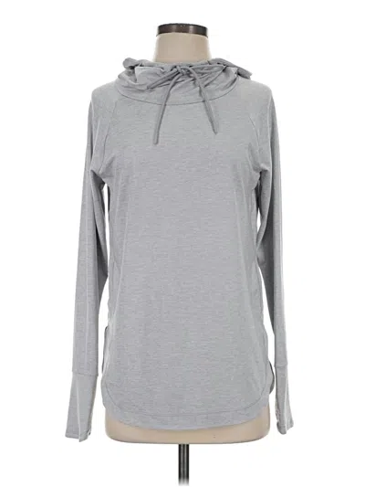 Pre-owned Athleta Long Sleeve T-shirt In Gray