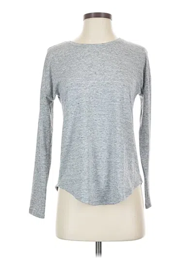 Pre-owned Athleta Long Sleeve T-shirt In Gray