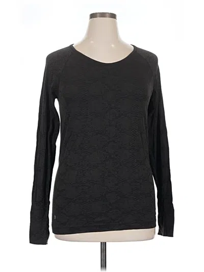 Pre-owned Athleta Long Sleeve T-shirt In Gray