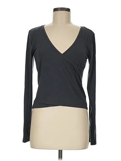 Pre-owned Athleta Long Sleeve T-shirt In Gray