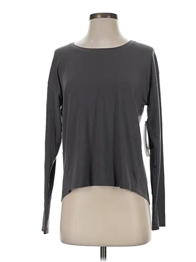 Athleta Long Sleeve T-shirt In Gray