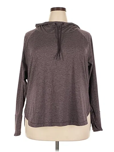 Pre-owned Athleta Long Sleeve T-shirt In Gray