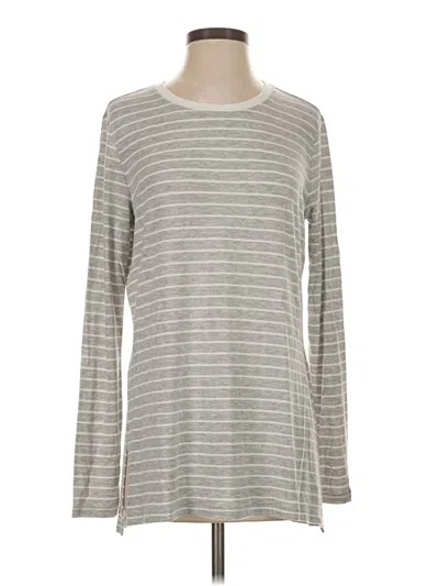 Pre-owned Athleta Long Sleeve T-shirt In Gray