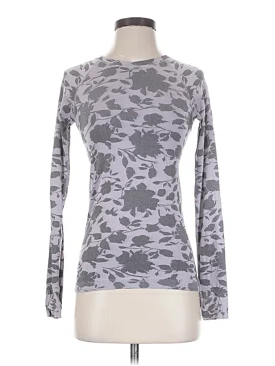 Pre-owned Athleta Long Sleeve T-shirt In Gray