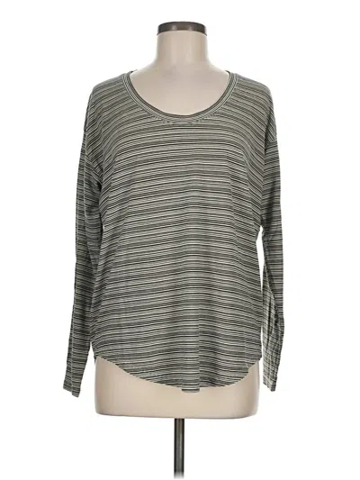 Pre-owned Athleta Long Sleeve T-shirt In Gray