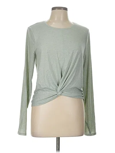 Pre-owned Athleta Long Sleeve T-shirt In Green