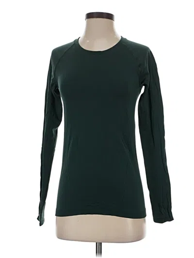 Pre-owned Athleta Long Sleeve T-shirt In Green