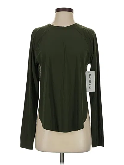Athleta Long Sleeve T-shirt In Green