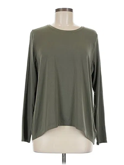 Pre-owned Athleta Long Sleeve T-shirt In Green