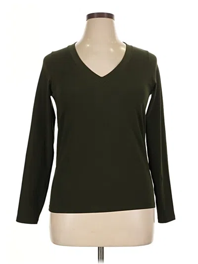 Pre-owned Athleta Long Sleeve T-shirt In Green