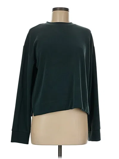 Pre-owned Athleta Long Sleeve T-shirt In Green