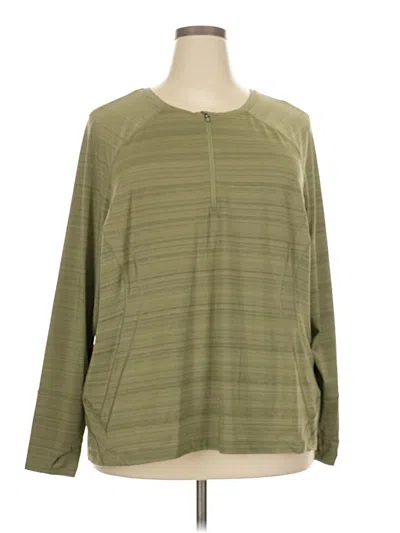 Pre-owned Athleta Long Sleeve T-shirt In Green