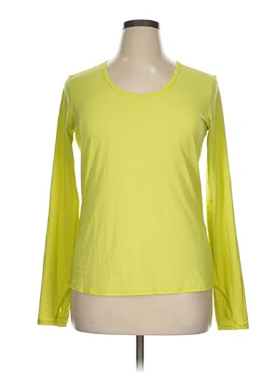 Pre-owned Athleta Long Sleeve T-shirt In Green