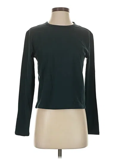 Pre-owned Athleta Long Sleeve T-shirt In Green