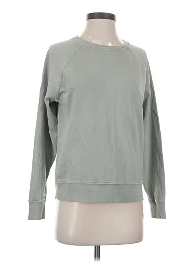 Pre-owned Athleta Long Sleeve T-shirt In Green