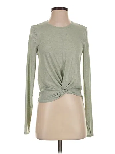 Pre-owned Athleta Long Sleeve T-shirt In Green