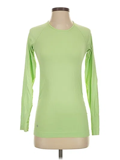 Pre-owned Athleta Long Sleeve T-shirt In Green