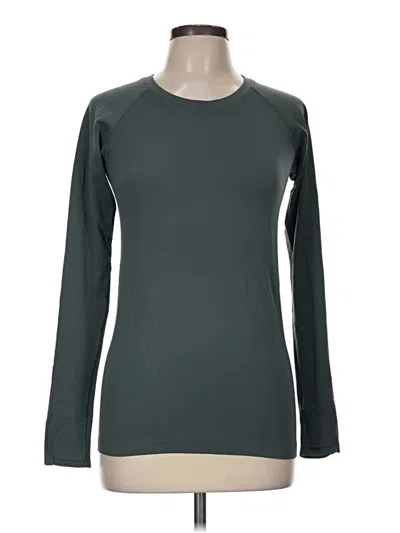 Pre-owned Athleta Long Sleeve T-shirt In Green