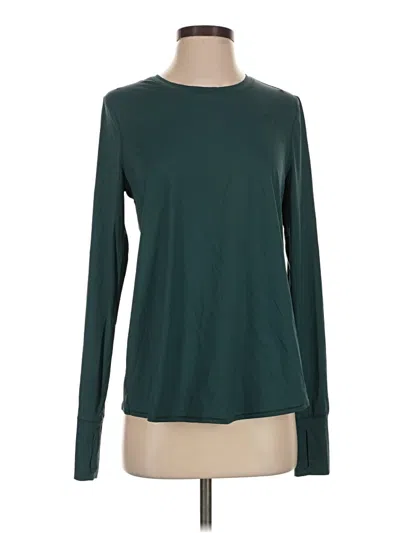Pre-owned Athleta Long Sleeve T-shirt In Green