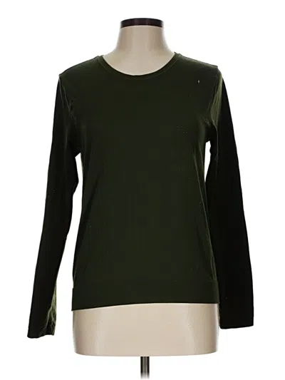 Pre-owned Athleta Long Sleeve T-shirt In Green