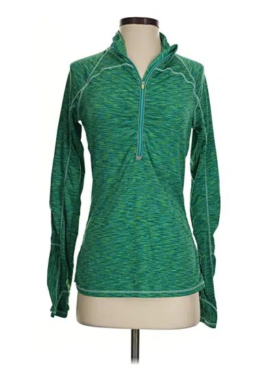 Pre-owned Athleta Long Sleeve T-shirt In Green