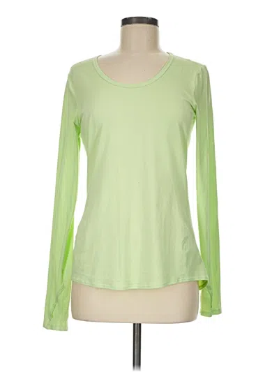 Pre-owned Athleta Long Sleeve T-shirt In Green