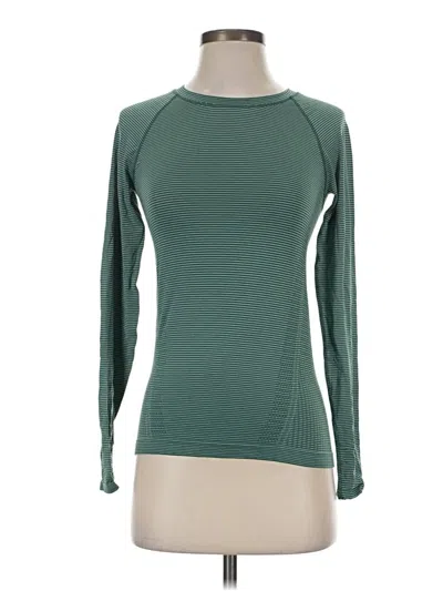 Pre-owned Athleta Long Sleeve T-shirt In Green