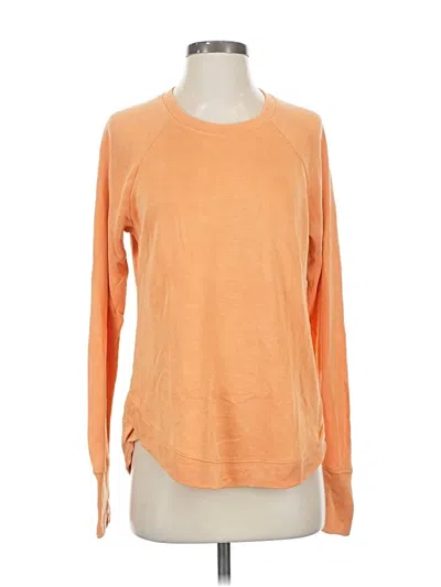 Pre-owned Athleta Long Sleeve T-shirt In Orange
