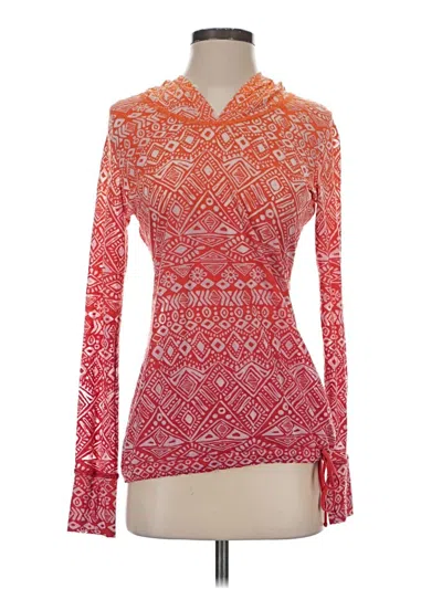 Pre-owned Athleta Long Sleeve T-shirt In Orange