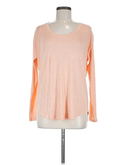 Pre-owned Athleta Long Sleeve T-shirt In Orange