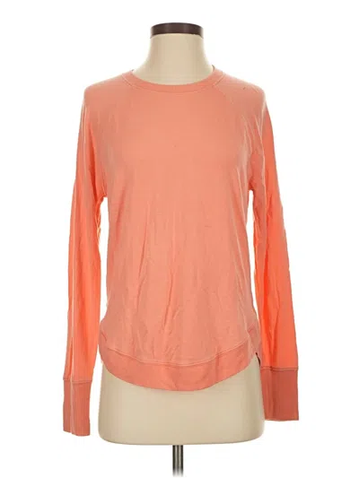 Pre-owned Athleta Long Sleeve T-shirt In Orange