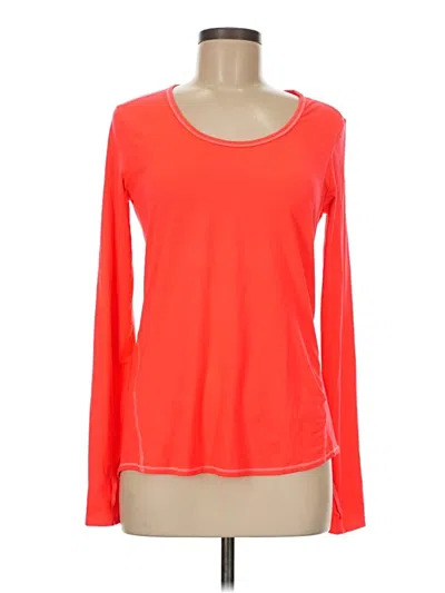 Pre-owned Athleta Long Sleeve T-shirt In Orange