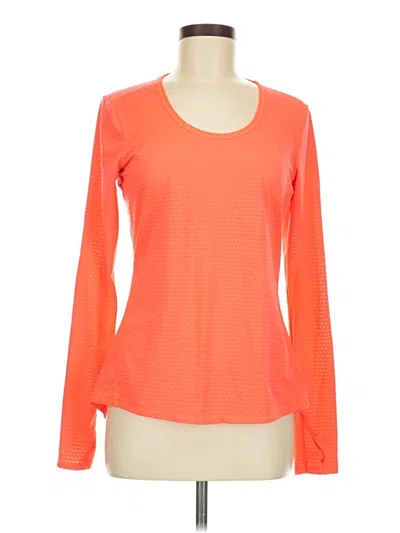 Pre-owned Athleta Long Sleeve T-shirt In Orange