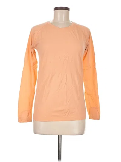 Pre-owned Athleta Long Sleeve T-shirt In Orange