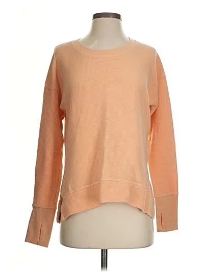 Pre-owned Athleta Long Sleeve T-shirt In Orange