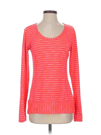 Pre-owned Athleta Long Sleeve T-shirt In Orange