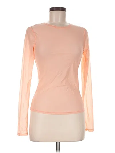 Pre-owned Athleta Long Sleeve T-shirt In Orange