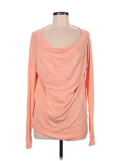 Pre-owned Athleta Long Sleeve T-shirt In Orange