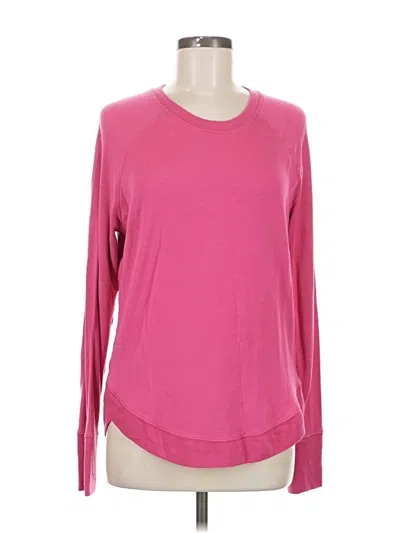 Pre-owned Athleta Long Sleeve T-shirt In Pink