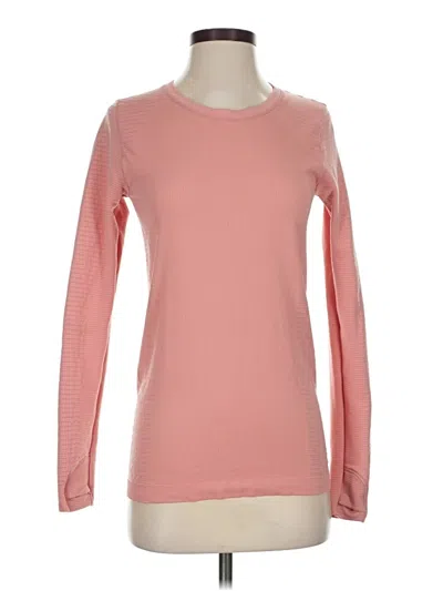 Pre-owned Athleta Long Sleeve T-shirt In Pink